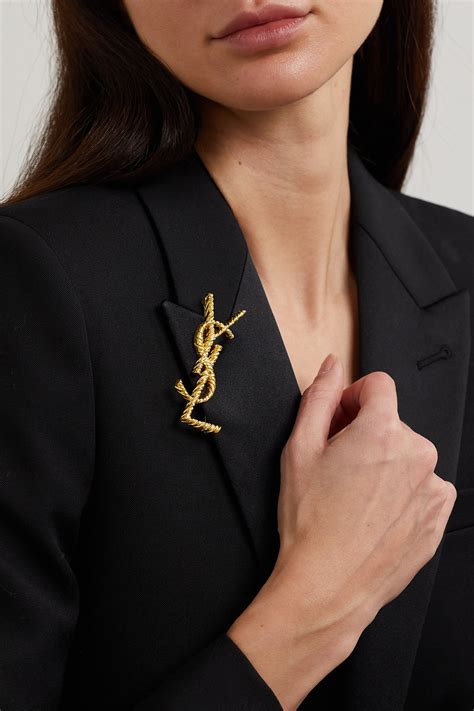 buy ysl brooch pin|yves saint laurent brooch.